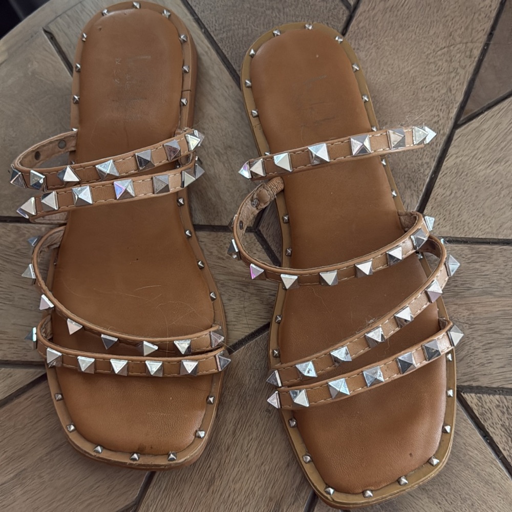 Rhinestone sandals 6 1/2 Nicole Miller